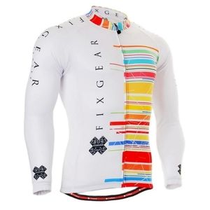 Fixgear Pro Team White Men's Cycling Zip Up